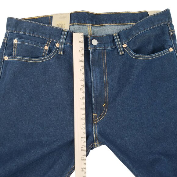 Levi's Jeans Men's 36x32 513 Slim Straight Stretch Denim Blue Dark Wash NWT - Picture 10 of 10